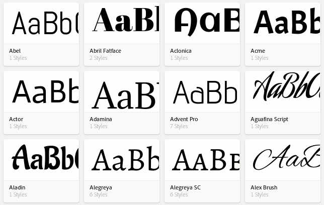 adobee font kit